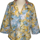 Escada, feinste sommerliche Musterbluse, 100 % Baumwolle, 42