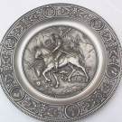 schöner Zinnteller Zinn Galerie Albrecht Dürer