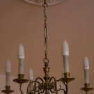 Kronleuchter Messing 6-armig