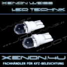 LED Standlichter Xenon weiss 10mm rund W5W T10 - 6000 K