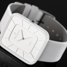 YVES CAMANI PETIT CERAMICA WHITE DAMENUHR KERAMIK WEIß LEDERARMBAND B-WARE