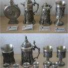 WMF Zinn Konvolut Albrecht Dürer 5,5 kg 14 tlg. Becher Kanne Zinnkrug Bierkrug