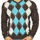 Cipo & Baxx Pullover Strickjacke Hoodie Clubwear DAYTON braun