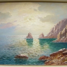 Gustav Weiss 1886 St.Gallen - München / Golf von Neapel / Gemälde signiert