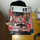 Bundel Intel Dual Core Hauptplatine Grafik Karte und Speicher