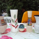 5 schöne Keramik Vasen Bay,Scheurich,Jasba usw.50er/60er Jahre unbeschädigt