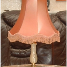 TISCHLAMPE * ONYX - FUSS * zum HERRICHTEN * BITTE LESEN und ANSEHEN