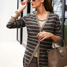 Extralange Strickjacke