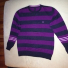 not NEW adidas Pullover Strick Strickpullover XXL era lila gestreift