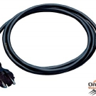 Anschlussleitung H07RN-F 2x1mm2 L.5m m.Konturenstecker schwarz f.in