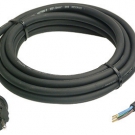 Anschlußkabel 5m Gummi Kabel anschlußleitung Leitung sw H07RN-F 3G1,5