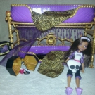 MONSTER HIGH Clawdeen wolf und Etagen Bett