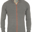 SOLID Biton Herren Strickjacke Cardigan Stehkragen hellgrau Gr.M *NEU&OVP*