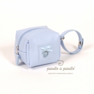 Schnullertasche mit Swarovski Steinen blau