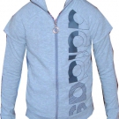 ADIDAS Mädchen Sweatjacke GIRLIE grau Gr. 128 slim fit NEU