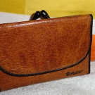 Mano Geldbörse Natur 11,5 cm Leder Neu!