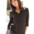 Seiden-Bluse in längerer Form