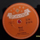 Schellackplatte  Helmut Zacharias O Cangoceiro/Brazil