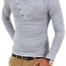 Carisma Longsleeve High T-Shirt Poloshirt Kurzarm Hemd Schwarz/Weiß/Grau NEU