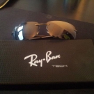 Original Ray Ban Carbon Tech Sonnenbrille mit polarisierten Gläser