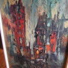 Original Oelgemälde von Adolf Gerhard Mainz Motiv Herbst im Taunus