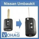 Klappschlüssel Umbau Nissan PRIMERA Schlüssel XTrail Patrol Navara Qashqai micra