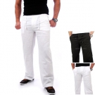 RESLAD - CORONA - HERREN LEINEN FREIZEITHOSE JOGGER HOSE JEANS RS-3000 NEU