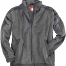 Dunkelgraue Wellensteyn Fleecejacke "Jet" in Übergröße bis 5XL