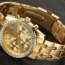 Yves Camani Herrenchronograph vergoldet