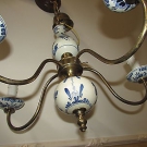 Porzellan Kronleuchter Lampe Deckenlampe Schöne Lampe 5 fl. 