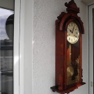 ALTE GROSSE WANDUHR  REGULATOR 31 DAY Mass.ca.90x35x15 cm.Top