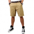 Sublevel Herren Kurze Chinohose Chino Bermuda Hose inkl. Gürtel SL-60189K Beige
