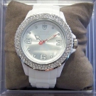 Detomaso Colorato Glamour Weiss viele glitzernde Kristalle Neu UVP 55.-