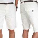 Stylische Herren Sommer Bermuda Shorts kurze Chino Hose inkl. Gürtel NEU B22