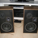 VINTAGE DENMARK 3 WEGE LAUTSPRECHER HIGHT SOUND UN 100 D.A. ELECTRONICS 120 WATT