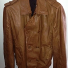 Bikkembergs Lederjacke Braun 48