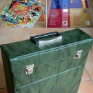 Grüner Schallplattenkoffer & 20 LP's ZDF / ARD Serien Sammlung