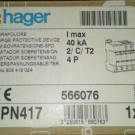 Überspannungsschutz Typ 2 Hager , SPN417 , neu OVP