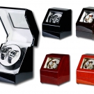 Uhrenbeweger "Penta" 2 Uhren LCD Steuerung 4 Farben Wurzelholz WatchWinder NEU °