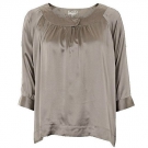 KÖN&MÖN ° Bluse ° Gr. 40 ° Elegant ° 100% Seide ° Taupe ° Locker sitzend