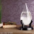 Carlo Milano Modernes FitzRoy-Sturmglas in Tropfenform, 22cm Barometer Geschenk