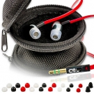 CSL 640 Ultimate inEar Ohrhörer  mit EP Power Bass Flachkabel + Transport Tasche