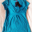 Melrose Shirt mit V-Ausschnitt modisch NEU türkis Gr. 36 NEU