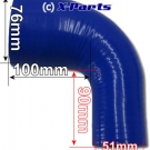 LLK Ladedruckschlauch 90 Grad Reduzier Bogen 76 - 51 mm