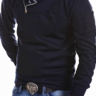 G.B.D. Sweatshirt High Neck Zipper Jacke Pullover Hoodie Schwarz/Grau/Navy NEU