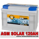 Solarbatterie 120AH 12V AGM GEL Batterie Wohnmobil Boot Solar Batterie 100Ah