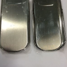 Nokia 8801 Rear Battery Cover Door in Silver (Steel) - Original Part. Brand New.