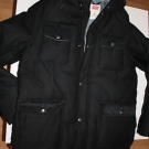 Levis  Herrenjacke, Kapuzenjacke, Mantel, Jacke. Daunen. Schwarz Gr.L Wie Neu