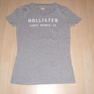 Schönes & ganz weiches Hollister T-Shirt Gr. L (wie 40) grau super Zustand