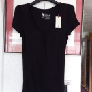 Primark - Secret Possessions - Love To Lounge - Black Top/T-Shirt - Size 8-10
